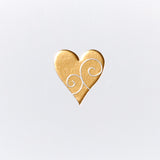 Gold Heart Mini Valentine's Day Greeting Card