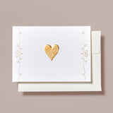 Gold Heart Mini Valentine's Day Greeting Card