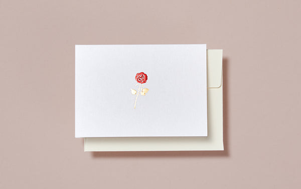 English Rose Mini Valentine's Day Greeting Card
