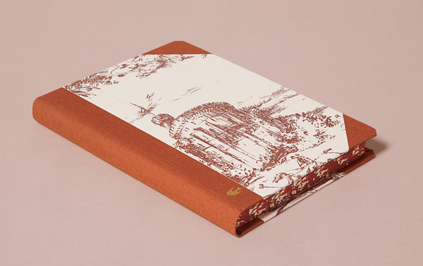 Extra-Thick "Composition Ledger" Wallpaper Collection Notebook, Bucolic Scene