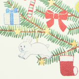 Set of 6 Christmas Foiled Postcards, Cute Christmas