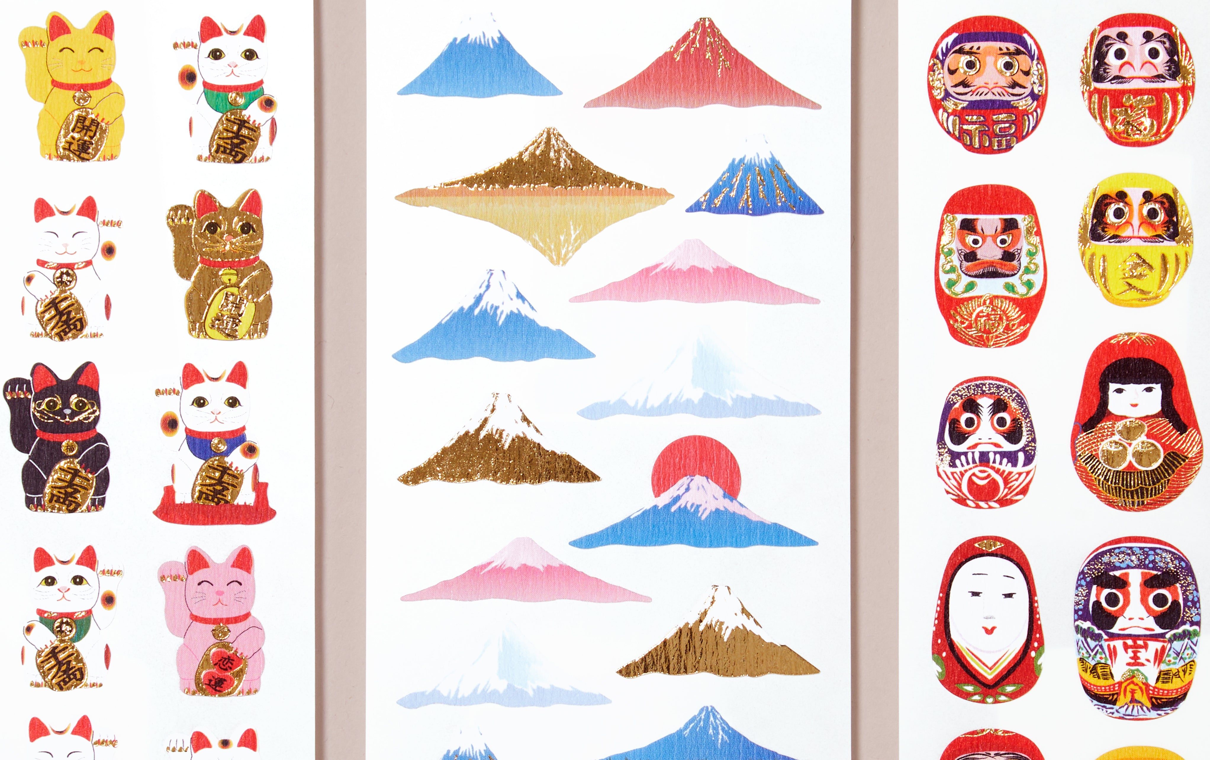 Japanese Sticker Sheets - Japanese Icons – Choosing Keeping