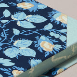 Extra-Thick "Composition Ledger" Wallpaper Collection Notebook, Blue Rosebuds