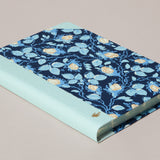 Extra-Thick "Composition Ledger" Wallpaper Collection Notebook, Blue Rosebuds