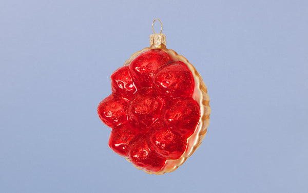 Christmas Ornament, Strawberry Tartlet