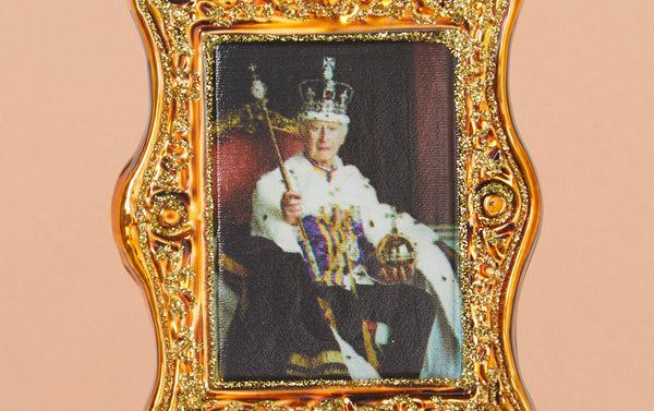 King Charles Glass Ornament