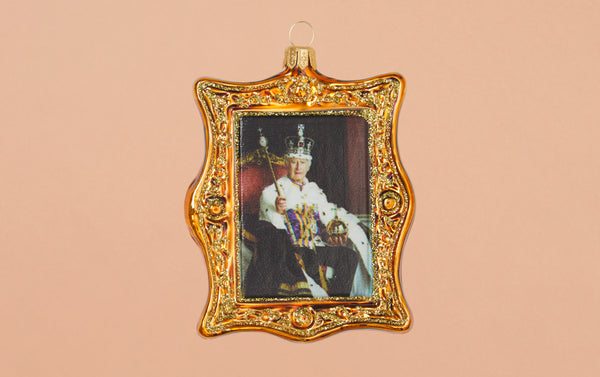 King Charles Glass Ornament