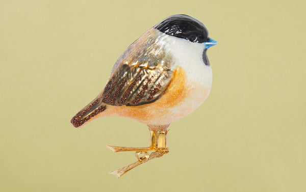 Coal Tit Glass Ornament