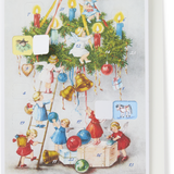 Advent Calendar Card Angel with Wreath