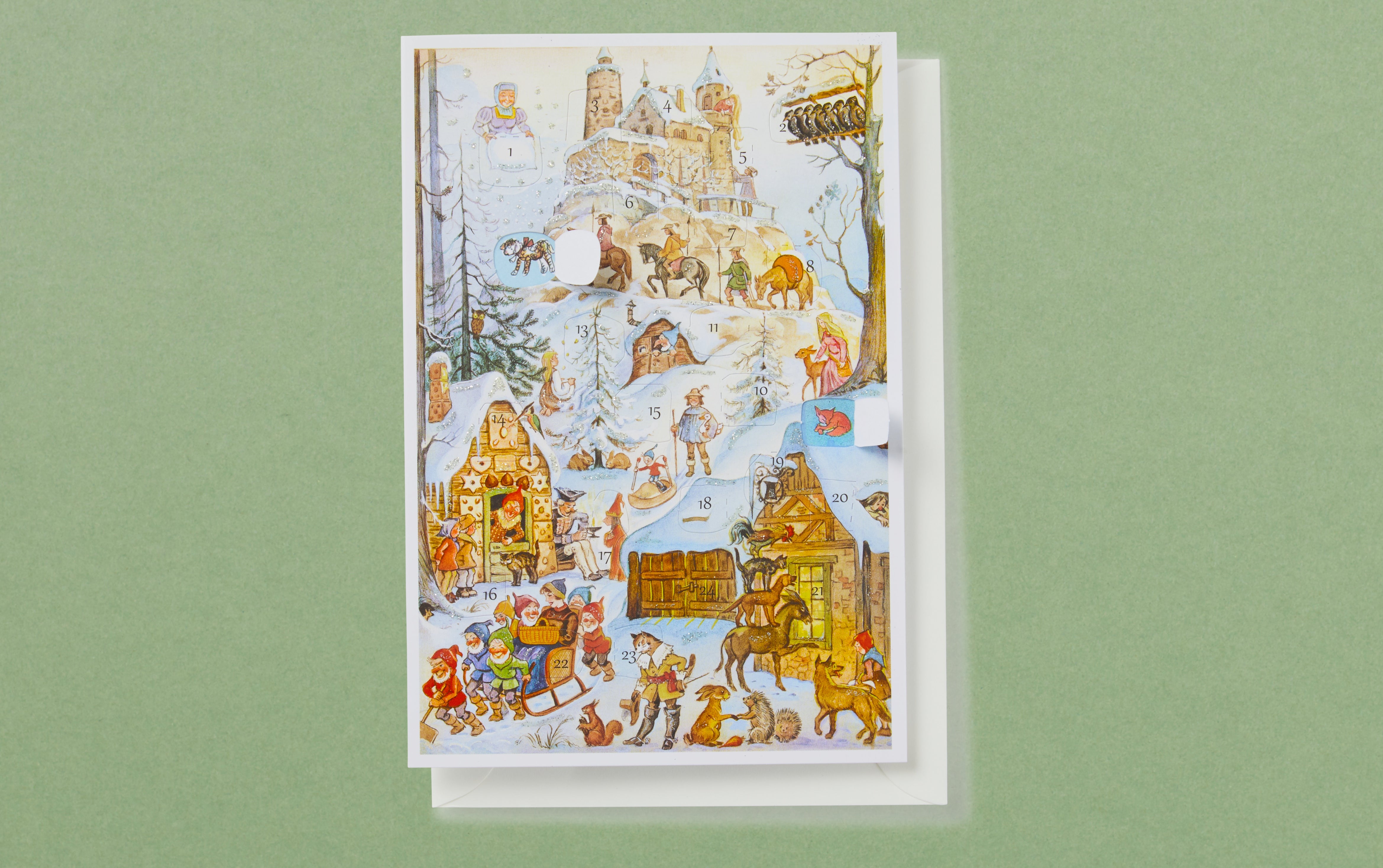 Advent Calendar Card Fairy Hill Choosing Keeping