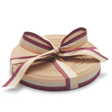 Premium Quality Cotton Ribbon,  Burgundy, 25m roll