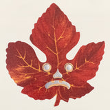 Spooky Maple Leaf Holographic Stickers