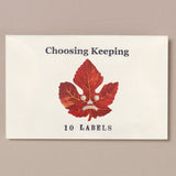 Spooky Maple Leaf Holographic Stickers