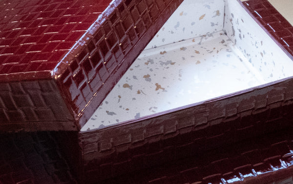 Red Lacquer Storage Box