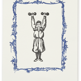 Letterpress Strongwoman Greeting Card
