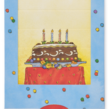 Birthday Cake Venetian Blind Greeting Card