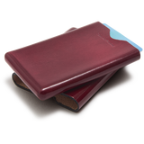Red Choosing Keeping Leather Card Holder