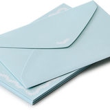 Decorative Forget-Me-Not Scalloped Edge Envelopes - Pack of 10