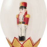 Nutcracker in a Globe Christmas Ornament