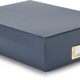 Blue Leatherette Archival Box