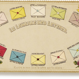 Embossed Nostalgic Postcard, Letters