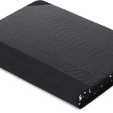 Extra-Thick "Composition Ledger" Notebook, Black Croc