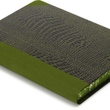 Extra-Thick "Composition Ledger" Notebook, Green Croc