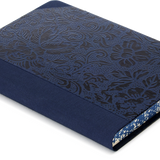Extra-Thick "Composition Ledger" Notebook, Blue Floral Lacquer