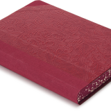 Extra-Thick "Composition Ledger" Notebook, Red Floral Lacquer