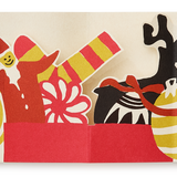 Elf and Present Pop-up Greeting Card