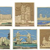 6 London Monuments Foiled Stickers