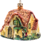 Cottage House Glass Ornament