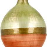 Red, Gold and Green Vintage Style Glass Ornament