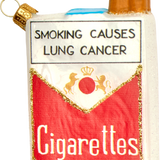Pack of Cigarettes Christmas Ornament