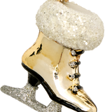 Ice Skate Glass Ornament