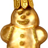 Mini Baked Gingerbread Man Glass Ornament