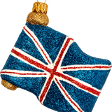 Union Jack Glass Ornament