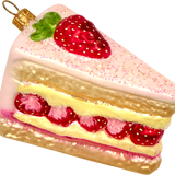 Strawberry Shortcake Glass Ornament