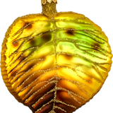 Poplar Leaf Glass Ornament