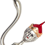 Freeblown Pipe with King's Head Glass Ornament