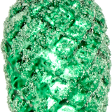 Frosted Green Pinecone Glass Ornament