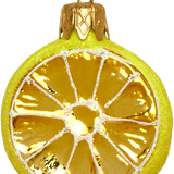 Mini Lemon Slice Glass Ornament