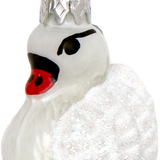 Mini Swan Glass Ornament