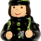Mini Chimney Sweep Glass Ornament