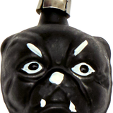 Mini Black Cat Head Glass Ornament