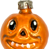 Mini Jack-o'-lantern Glass Ornament