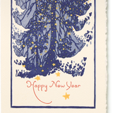 Letterpress "Happy New Year" Stardust Greeting Card