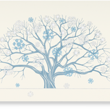 Engraved Winter Tree Greeting Card