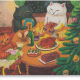 Christmas Cats Postcard