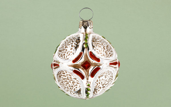 Dainty Cross Glass Ornament